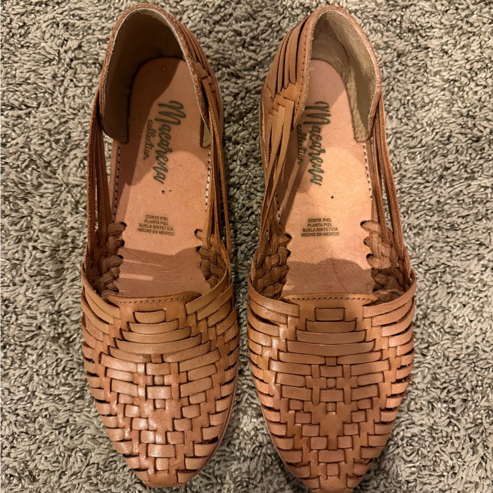 Women's Brown Woven Shoes